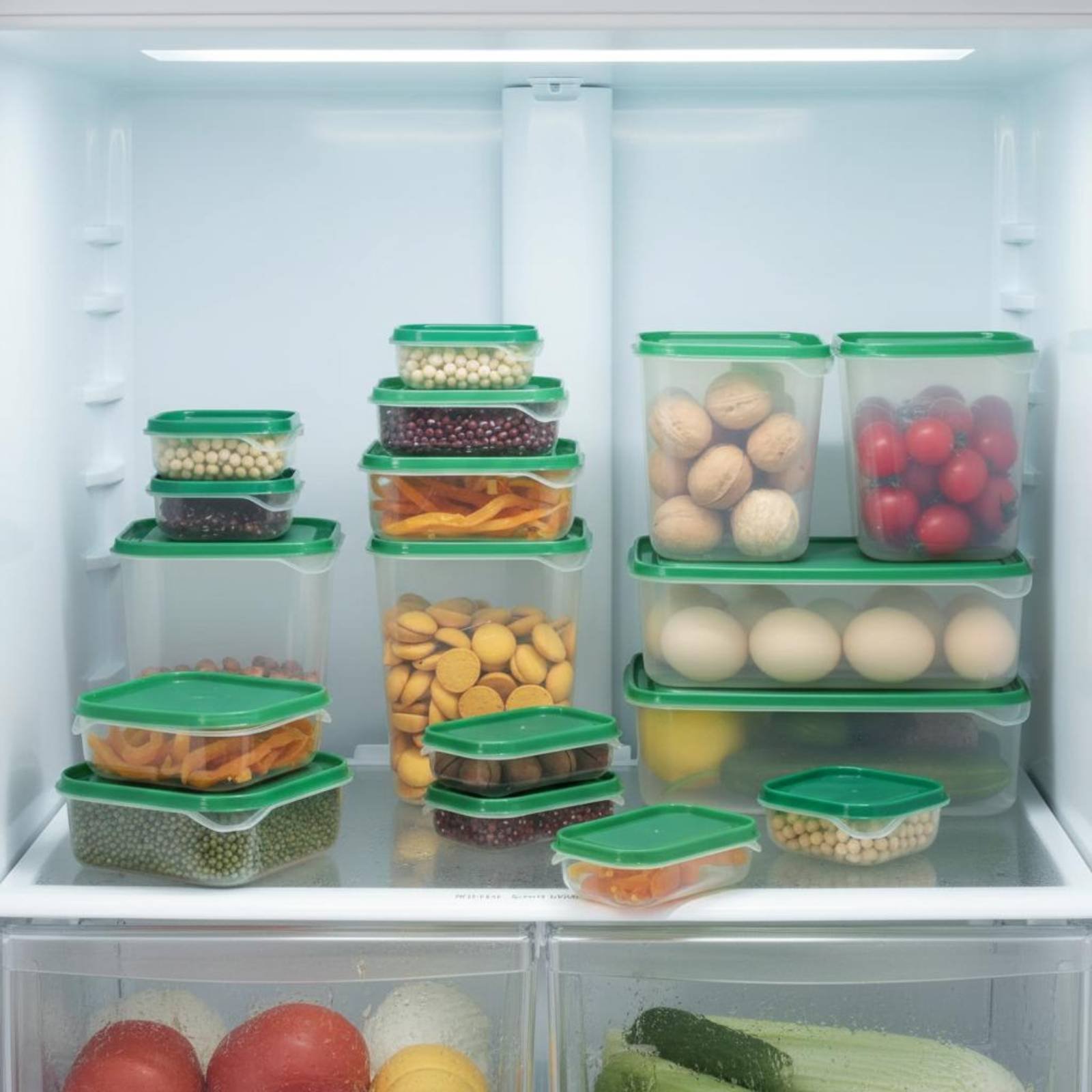 Food Storage Boxes With Lids - 17-częściowy zestaw pojemników do przechowywania w