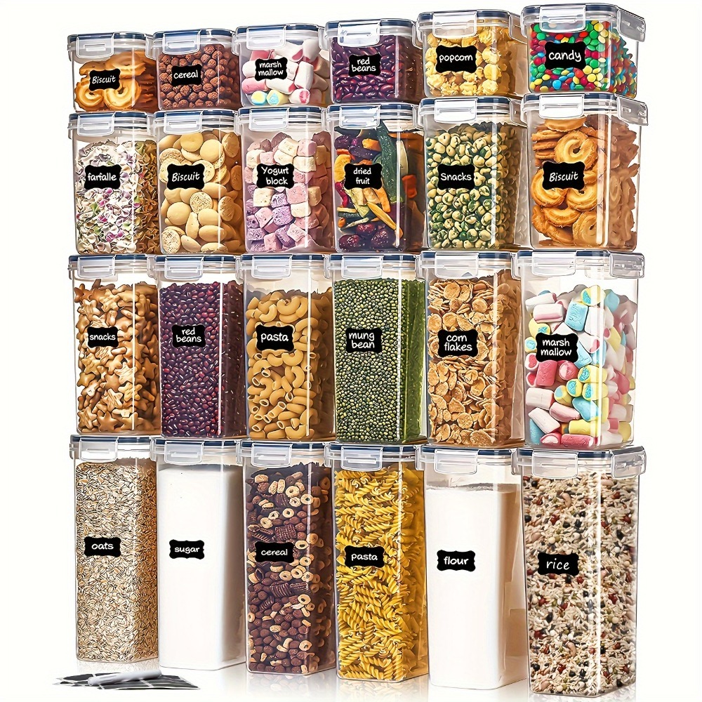 Food Storage In Pantry - 24 szt. Pojemniki do przechowywania żywności,