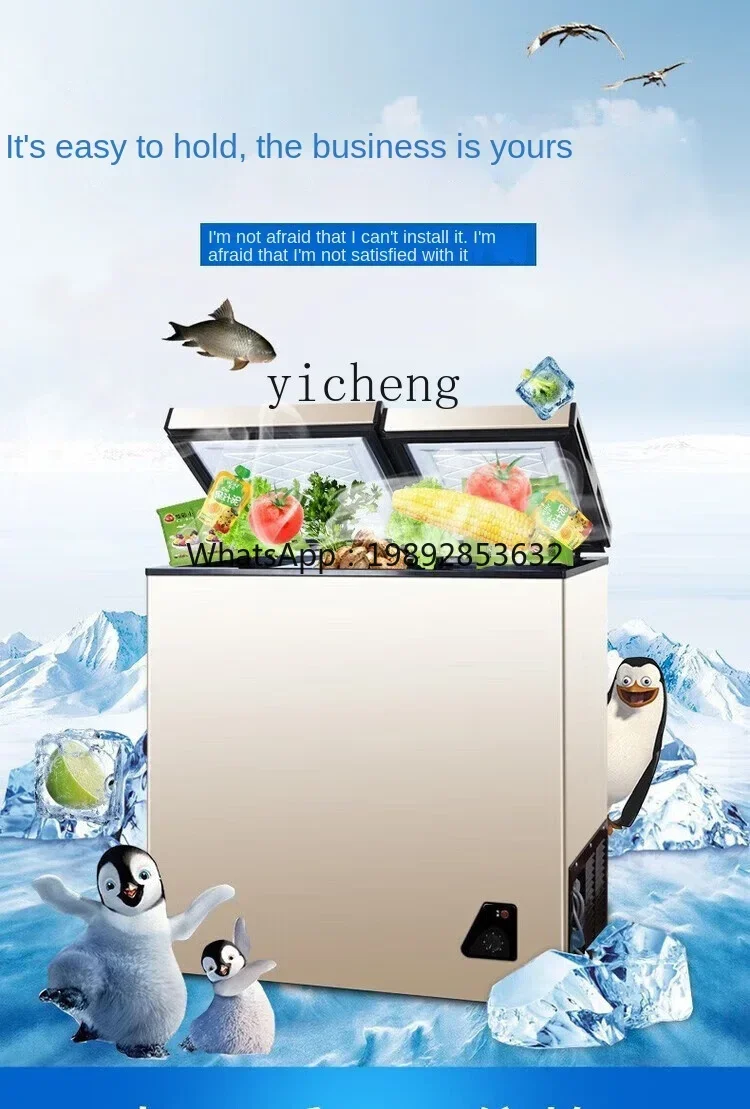 Food Storage Temperature - Mała, energooszczędna, bezszronowa lodówko-zamrażarka do przechowywania