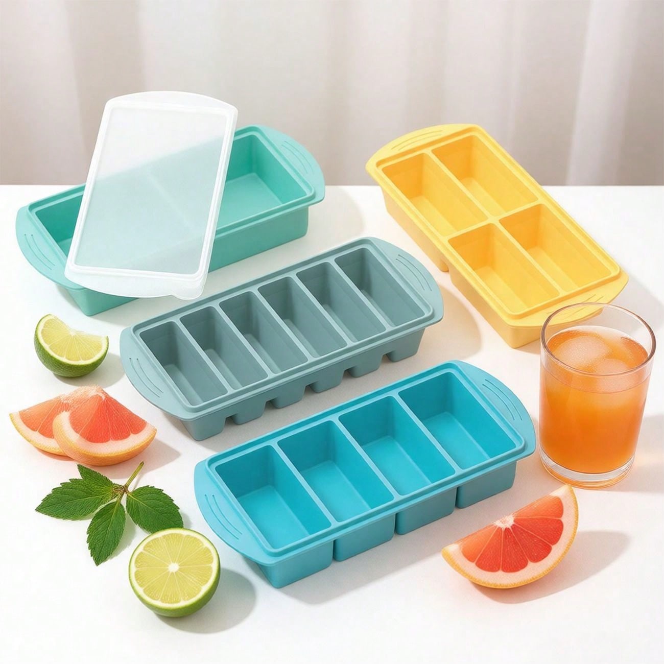 Xl Food Storage Containers With Lids - Silikonowa forma do zamrażarki z pokrywką