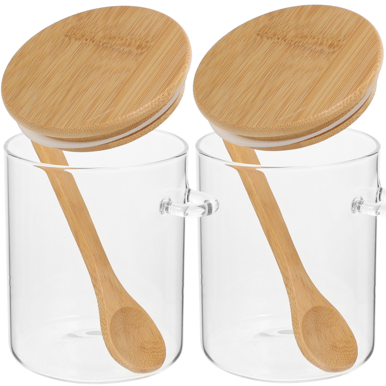 Food Storage Jars & Containers - 2 szt. Przezroczyste pojemniki na mąkę