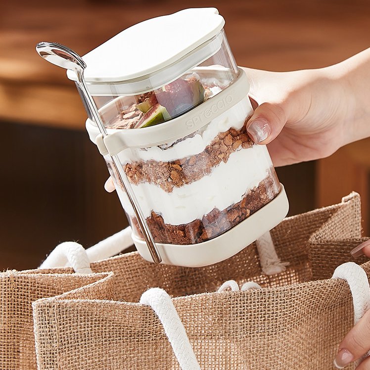 Food Storage Yogurt - Szklany kubek na owsiankę nocną z