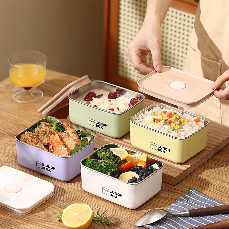 Food Storage Box Stainless Steel - Zestaw szczelnych i termoizolacyjnych pojemników na