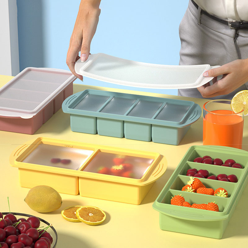 Xl Food Storage Containers With Lids - Silikonowa forma do zamrażarki z pokrywką
