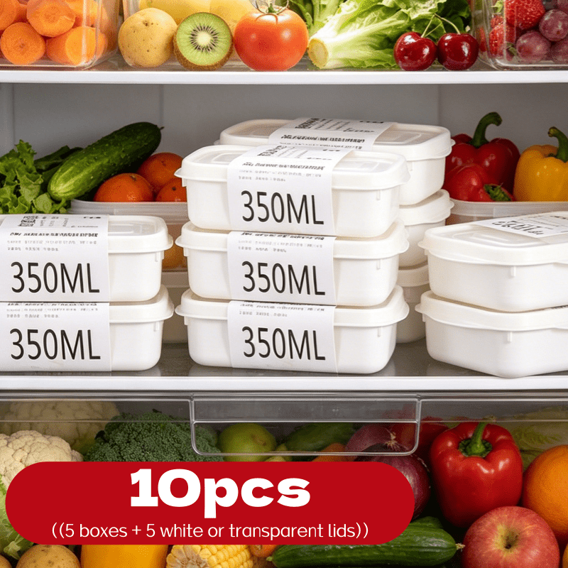 Food Storage Boxes With Lids - 10 szt. Zestaw pojemników do przechowywania
