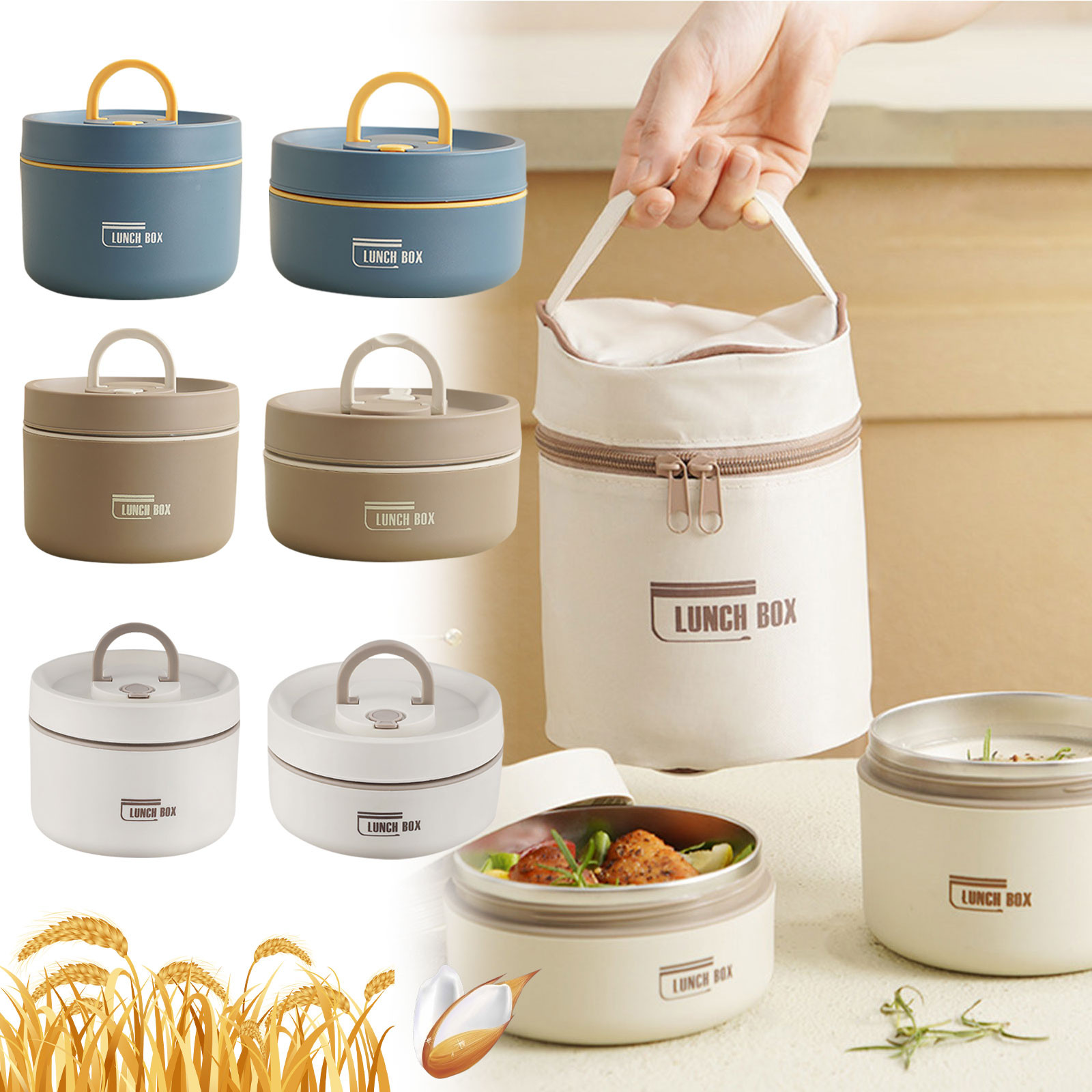 Food Storage Box Stainless Steel - Termiczny pojemnik na lunch ze stali