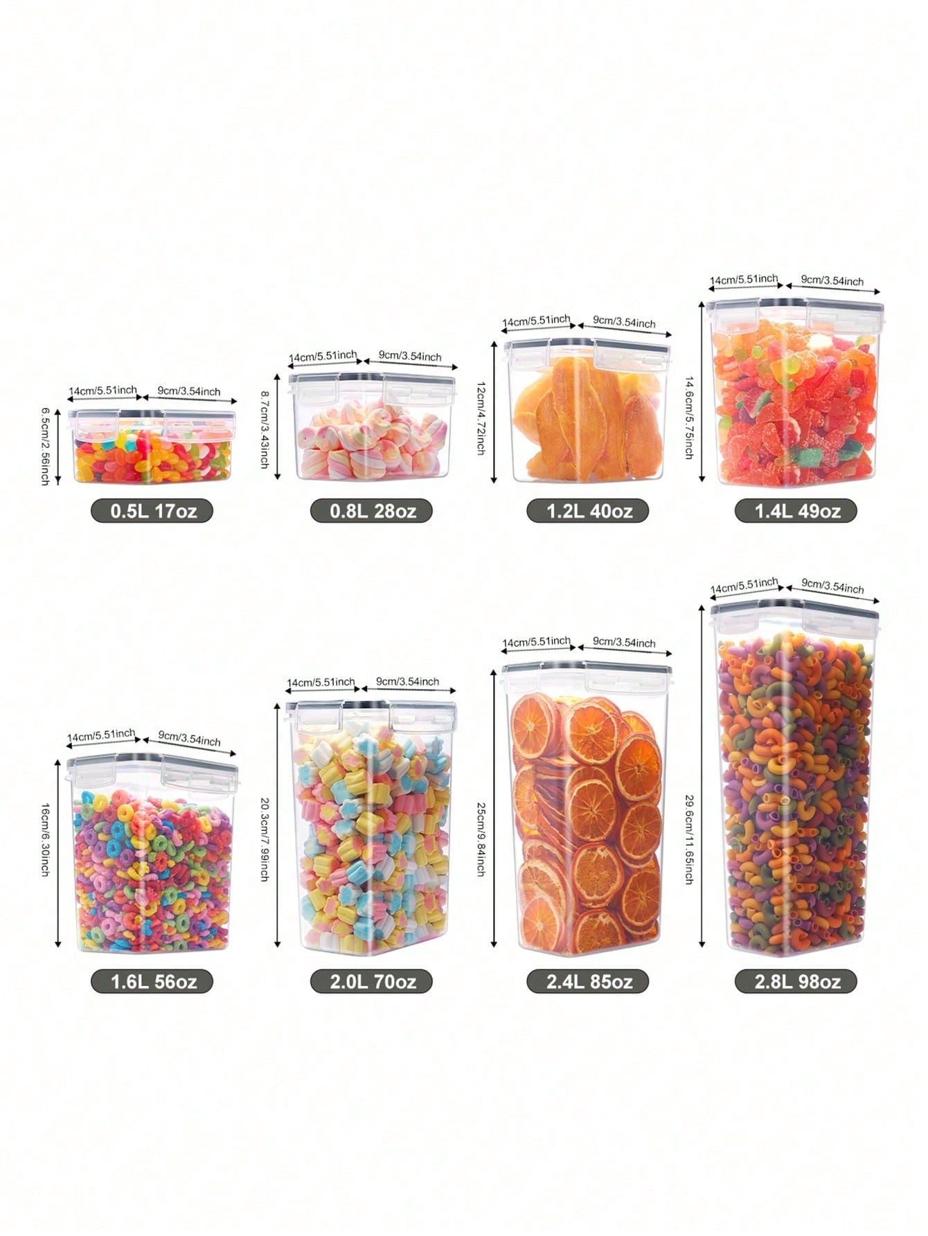 48 szt. Hermetycznych pojemnik – Food Storage In Pantry recenzja i cena