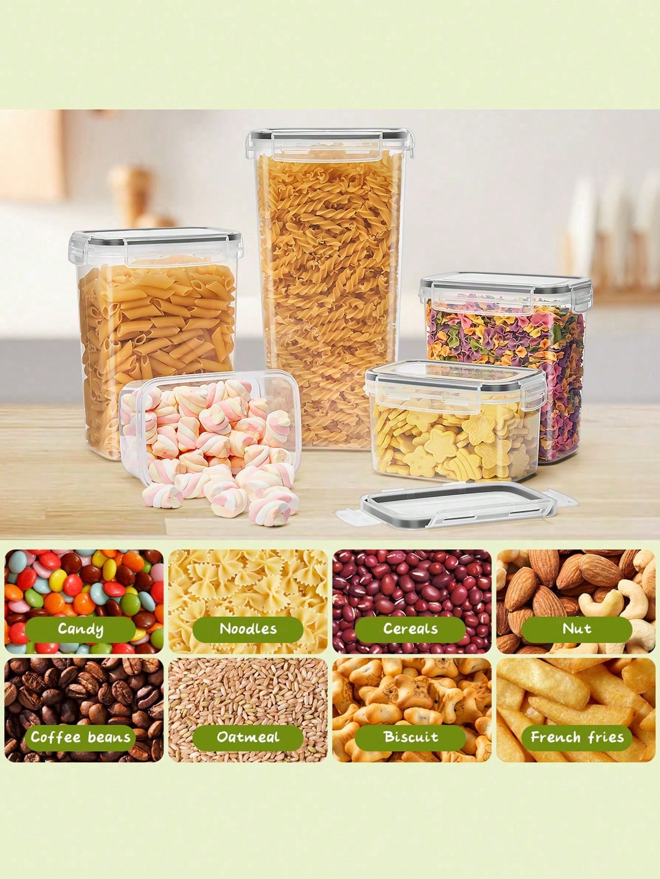 48 szt. Hermetycznych pojemnik – Food Storage In Pantry recenzja i cena