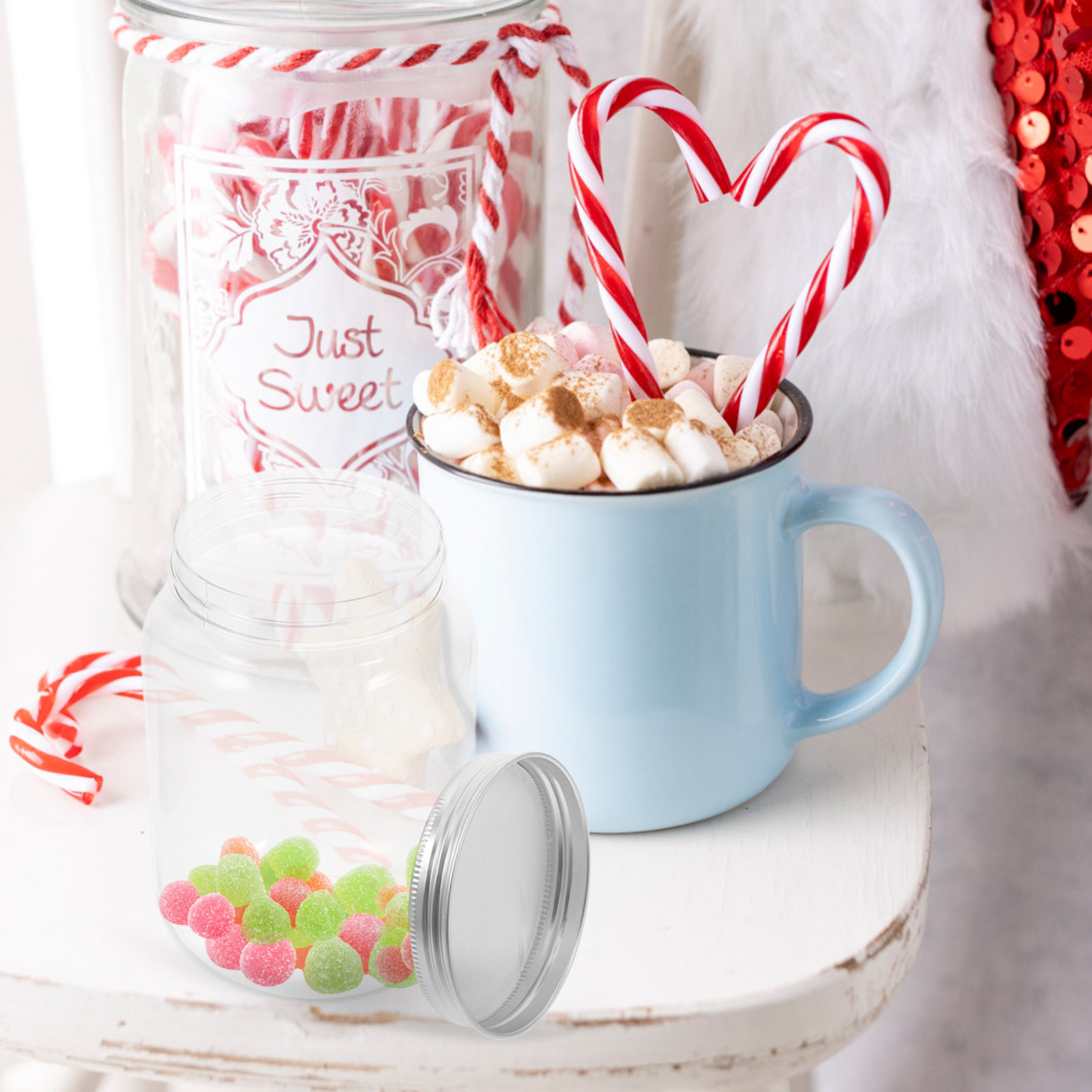 4 szt. Przezroczyste plastikow – Food Storage Jars & Containers recenzja i cena