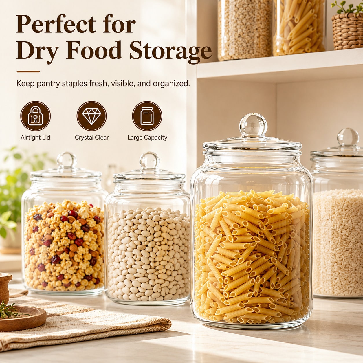 Duże przezroczyste szklane sło – Xl Food Storage Containers With Lids recenzja i cena