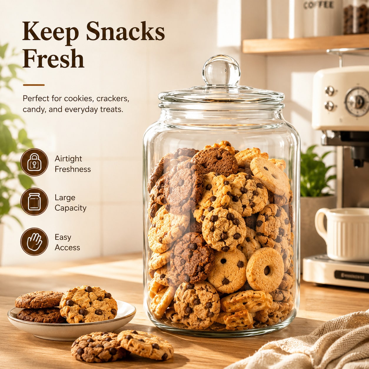 Duże przezroczyste szklane sło – Xl Food Storage Containers With Lids recenzja i cena