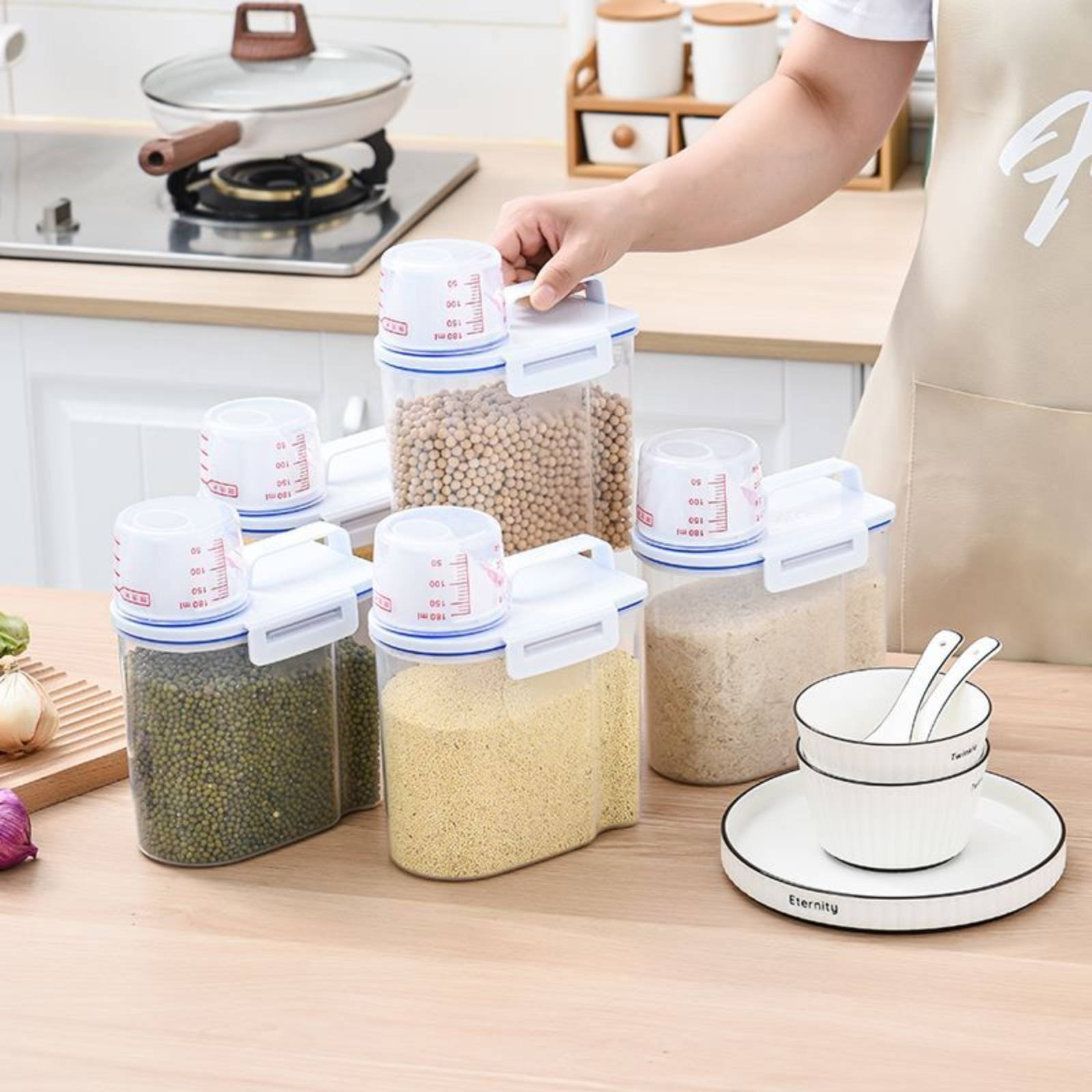 Pojemnik na ryż, bezpieczny do – Food Storage In Pantry recenzja i cena