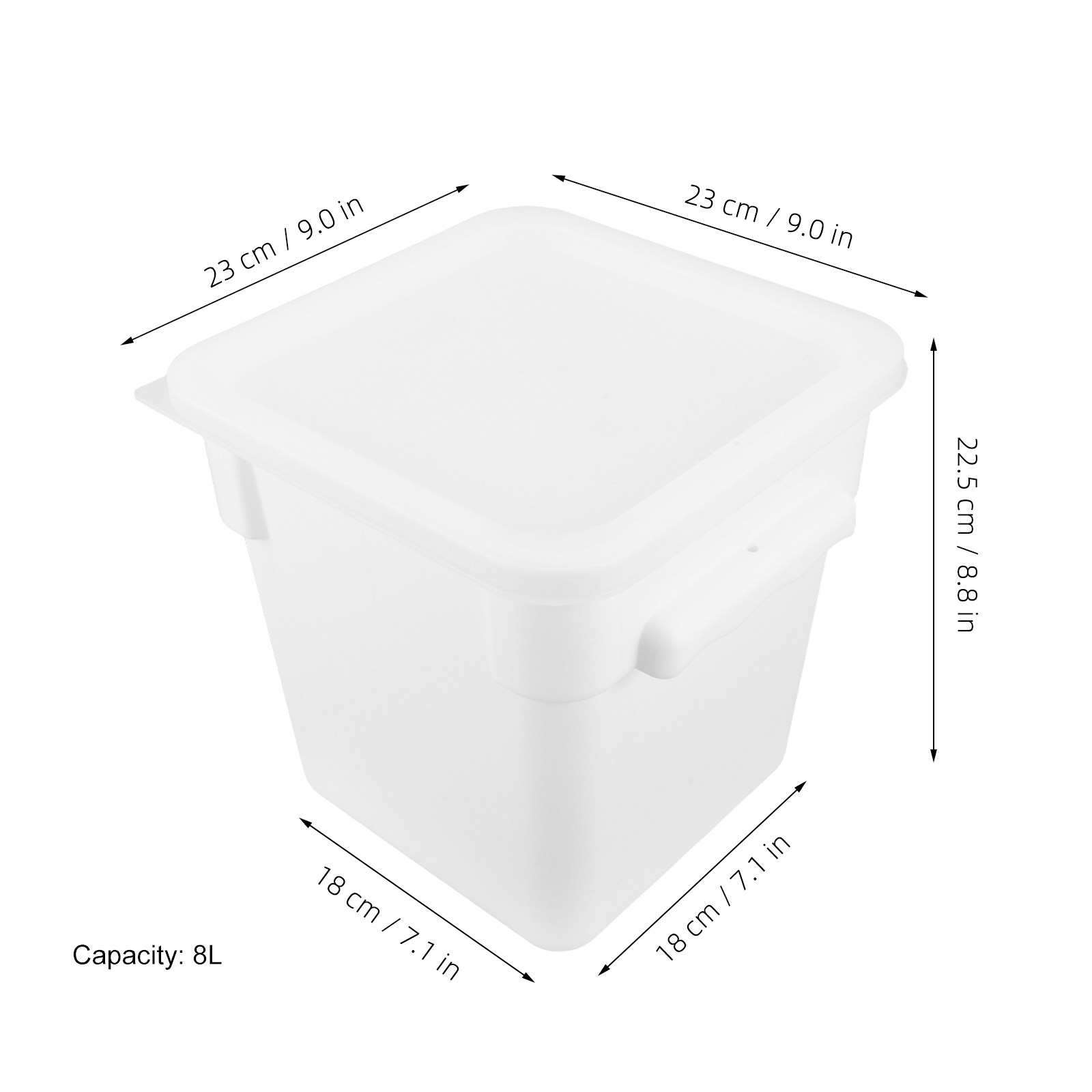 Kwadratowy plastikowy pojemnik – Food Storage And Organizer recenzja i cena