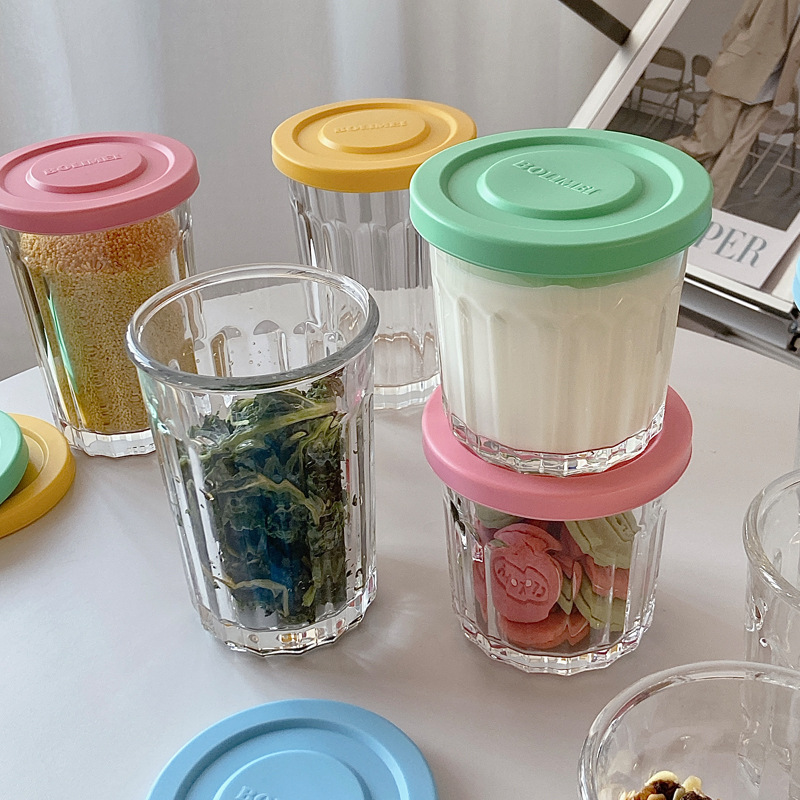 Kolorowe szklane etui zamknięt – Food Storage Jar Glass recenzja i cena