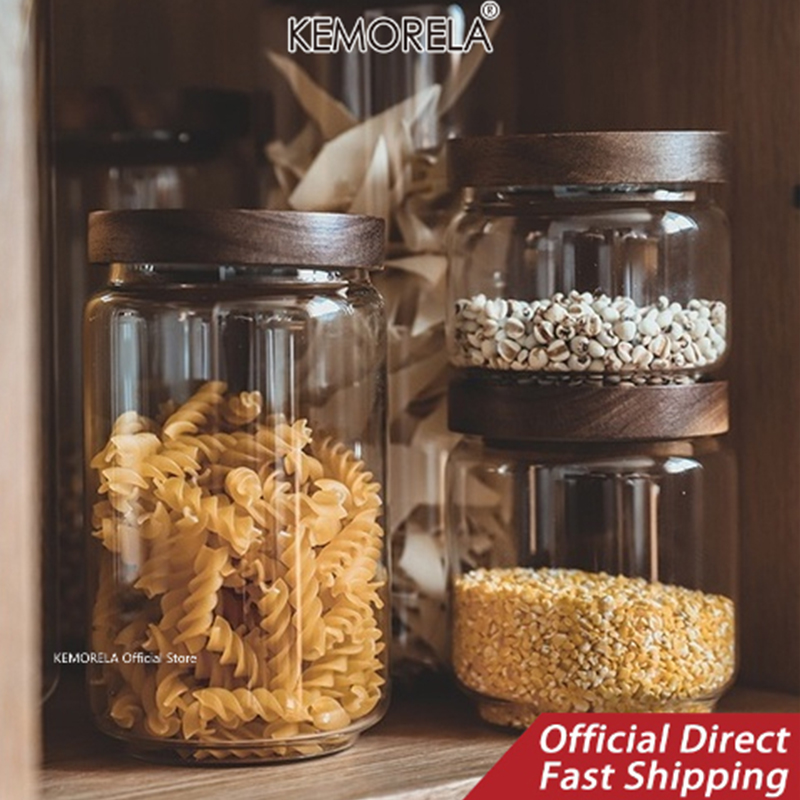 Drewniana pokrywka Szklany her – Food Storage Jar Glass recenzja i cena