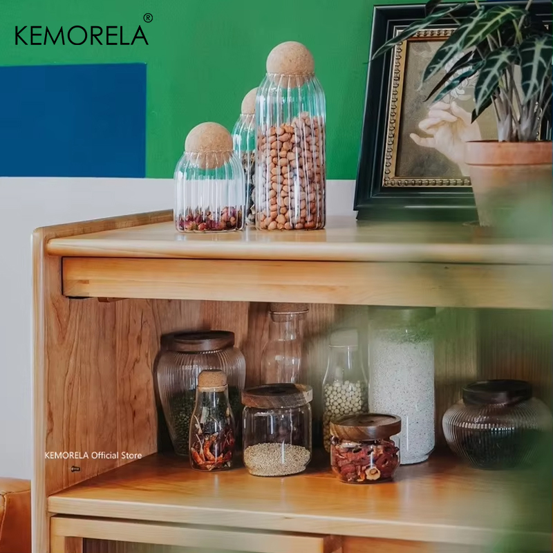 Drewniana pokrywka Szklany her – Food Storage Jar Glass recenzja i cena