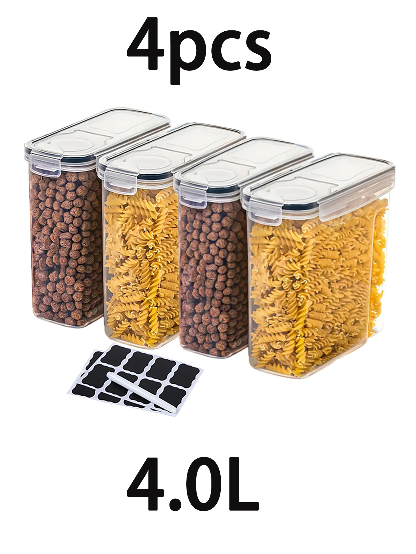 4 szt. Duże pojemniki do przec – Xl Food Storage Containers With Lids recenzja i cena