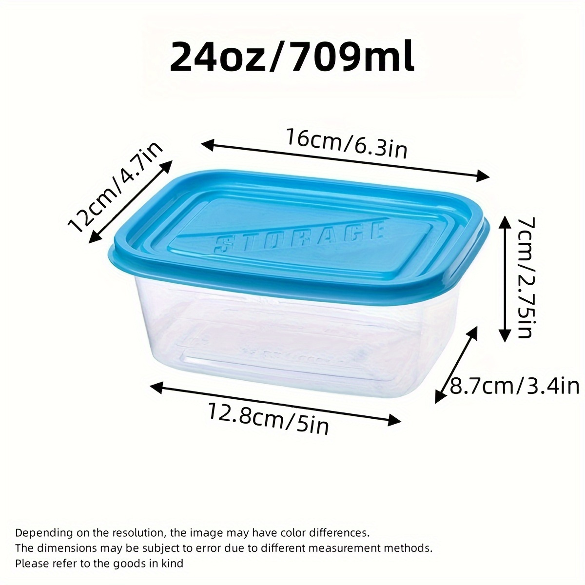 Zestaw 6 przezroczystych, plas – Food Storage Boxes With Lids recenzja i cena