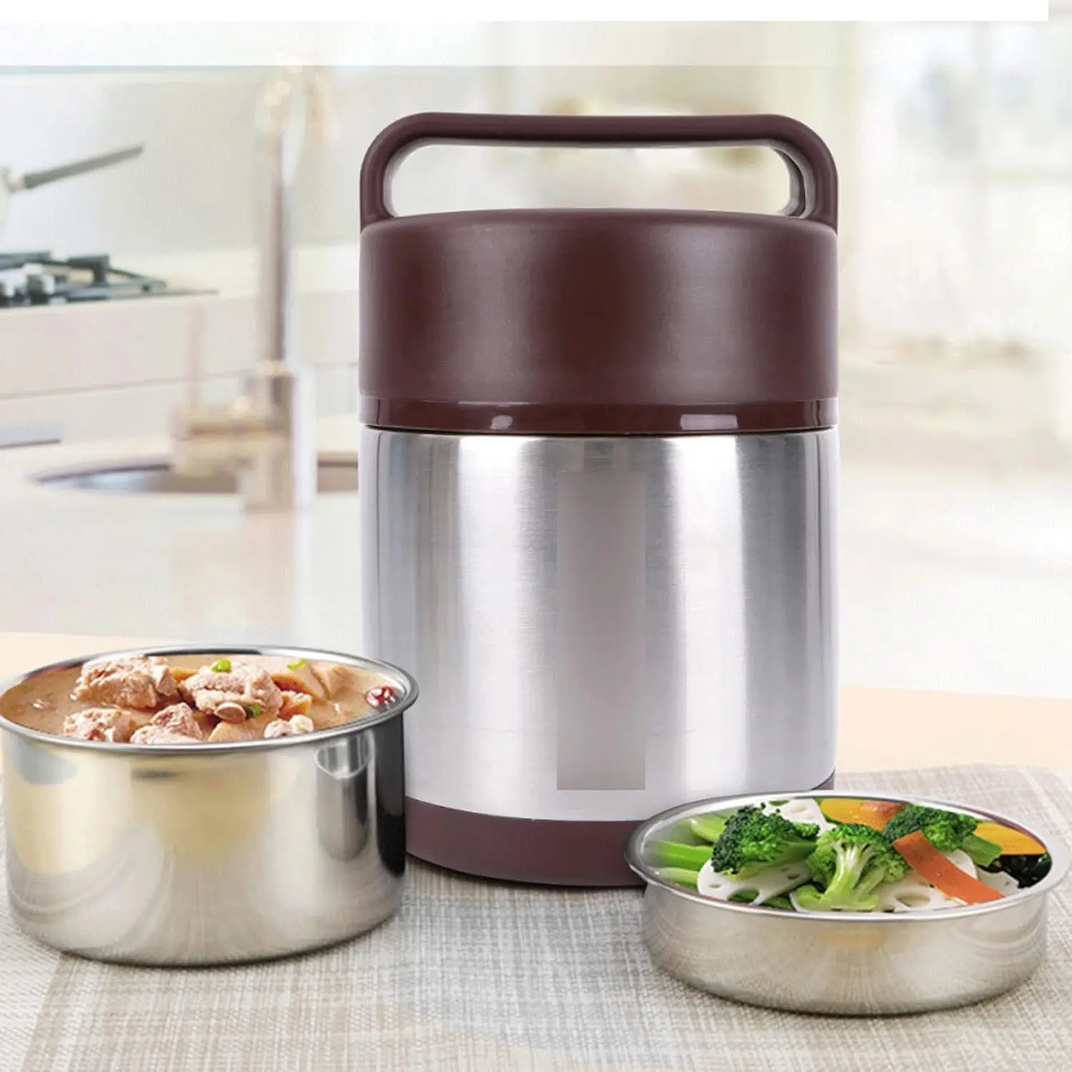 Pojemnik na lunch typu bento d – Food Storage Box Stainless Steel recenzja i cena