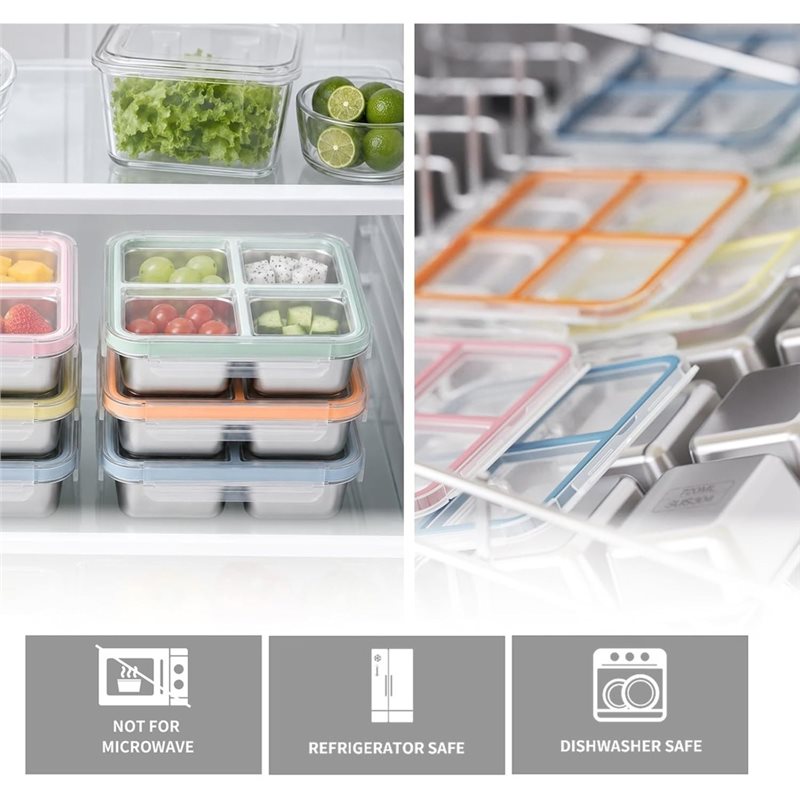 GIGI 4-pakowe pojemniki na prz – Food Storage Box Stainless Steel recenzja i cena