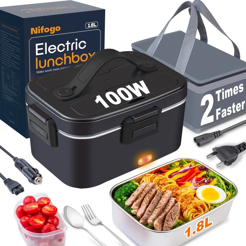 Elektryczny podgrzewany pojemn – Food Storage Box Stainless Steel recenzja i cena