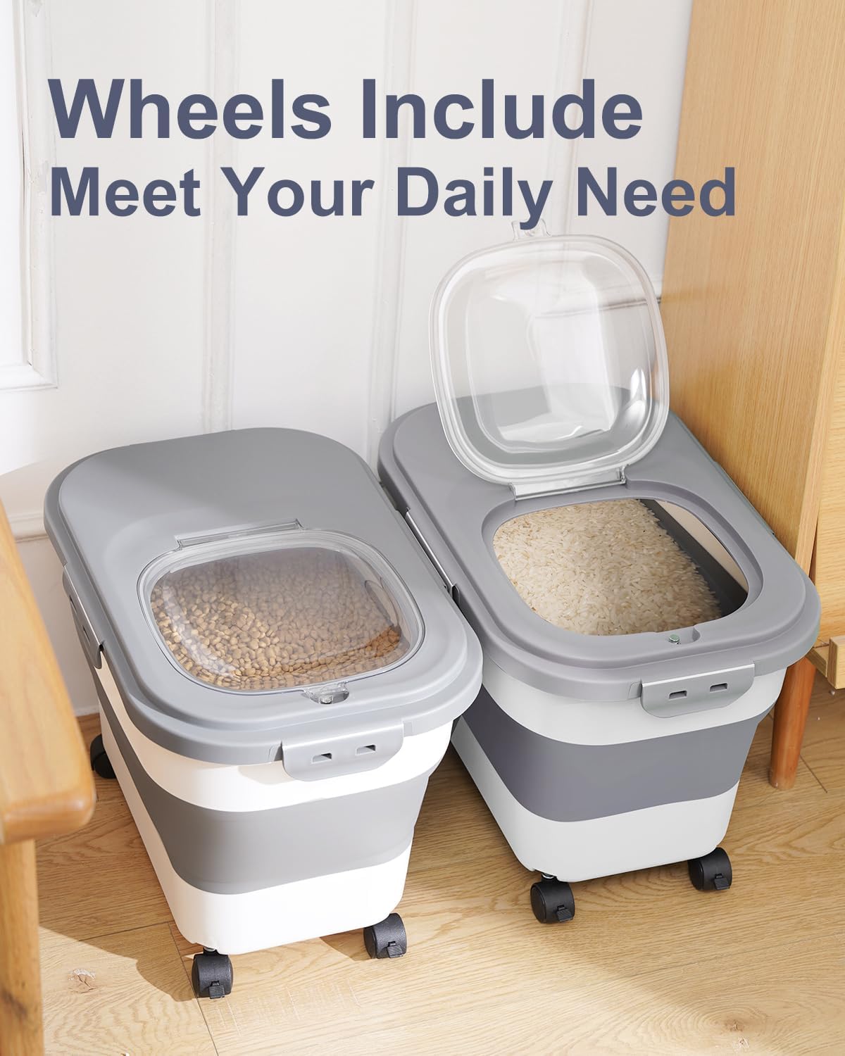 Pojemnik na karmę dla psów i k – Xl Food Storage Containers With Lids recenzja i cena