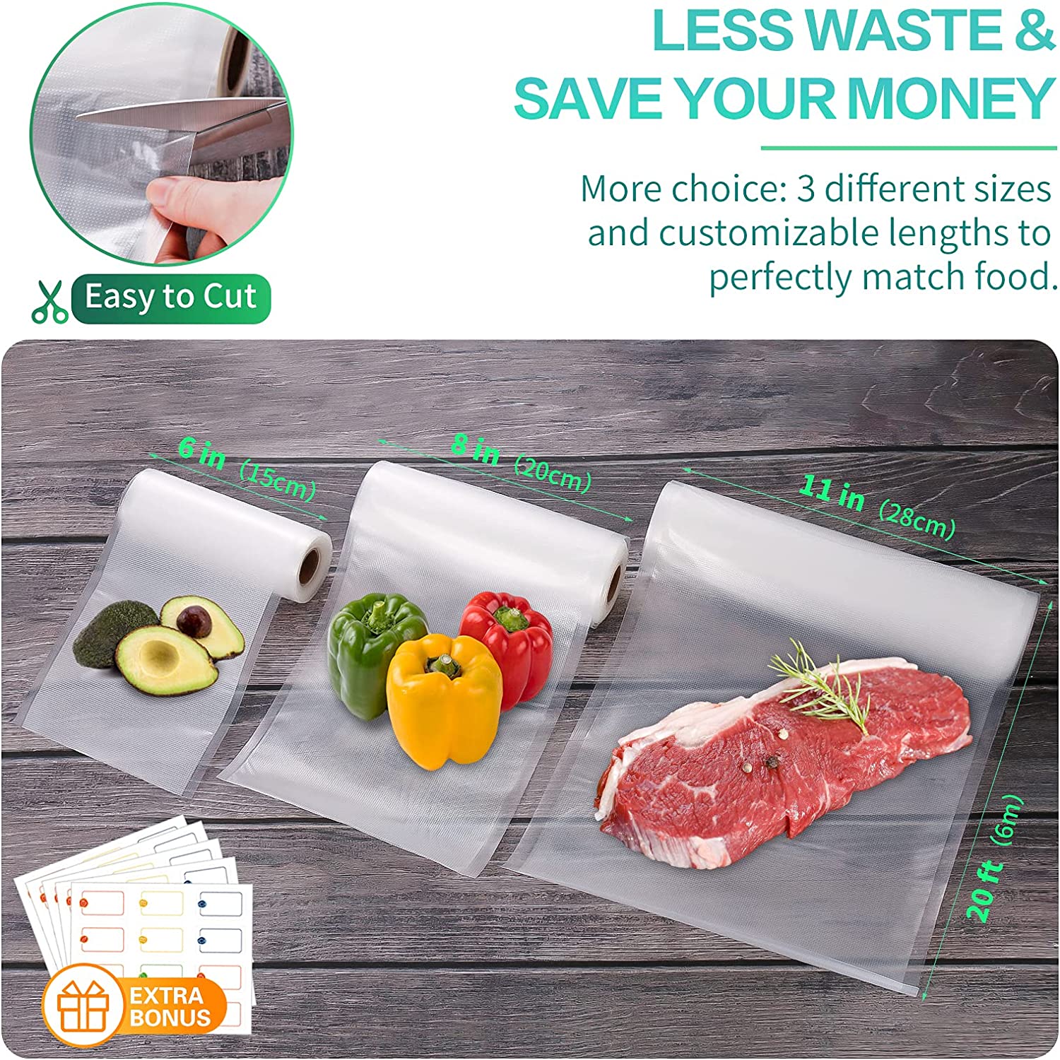 Worki do pakowania próżniowego – Food Storage Vacuum Bags recenzja i cena