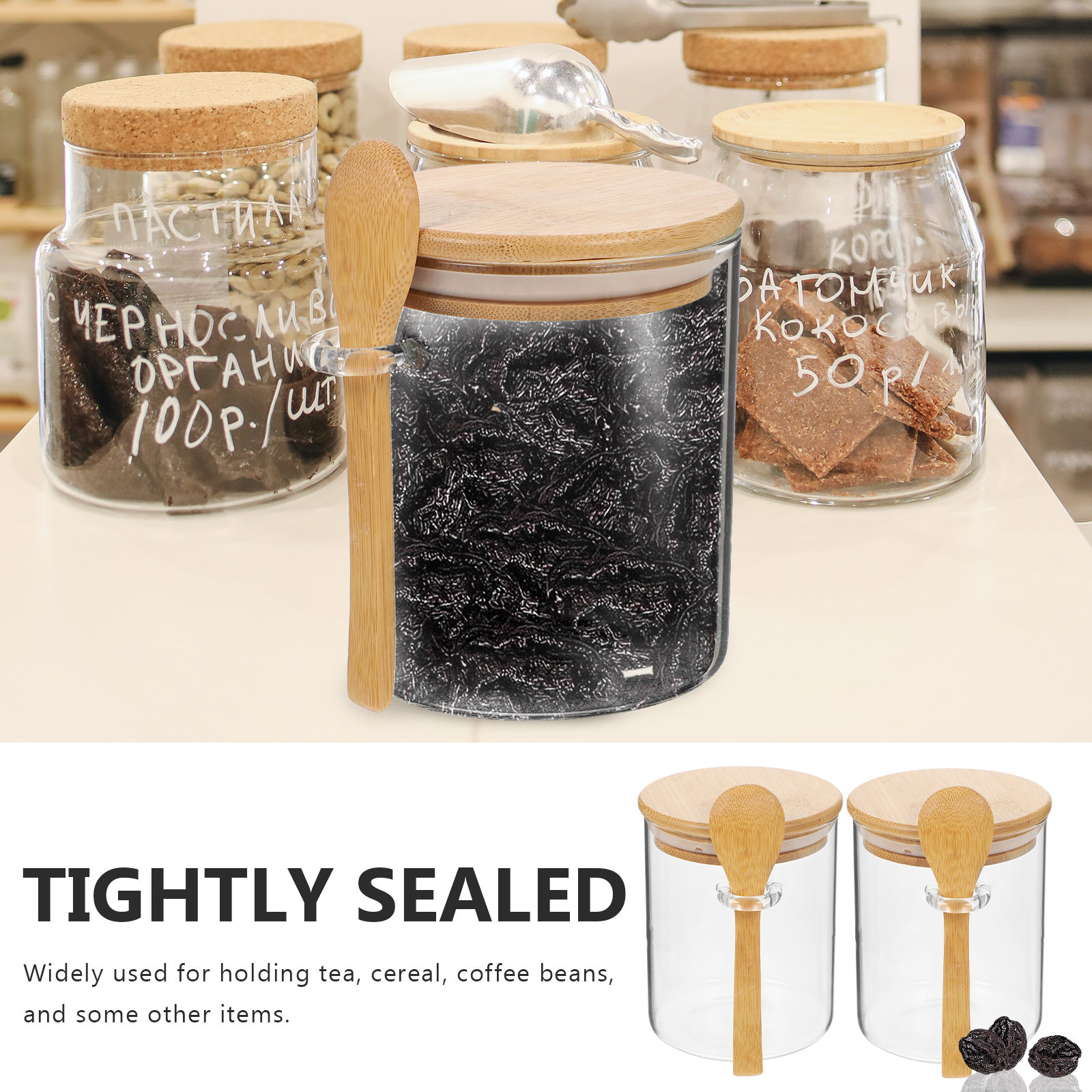 2 szt. Przezroczyste pojemniki – Food Storage Jars & Containers recenzja i cena