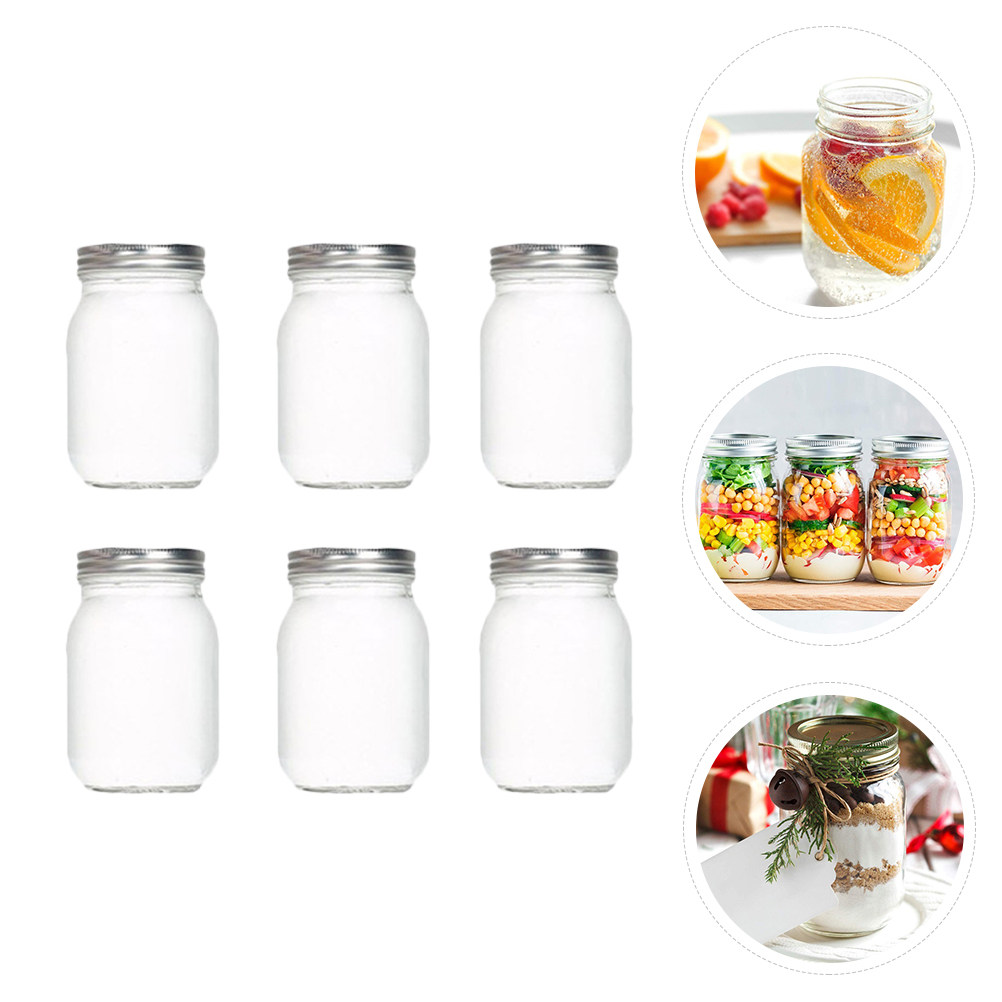 6 szt. Przezroczystych Okrągły – Food Storage Jars & Containers recenzja i cena