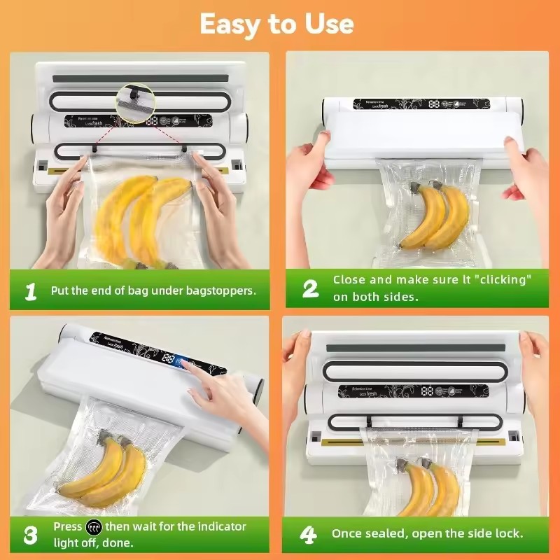 Maszyna do pakowania próżniowe – Food Storage Vacuum Bags recenzja i cena