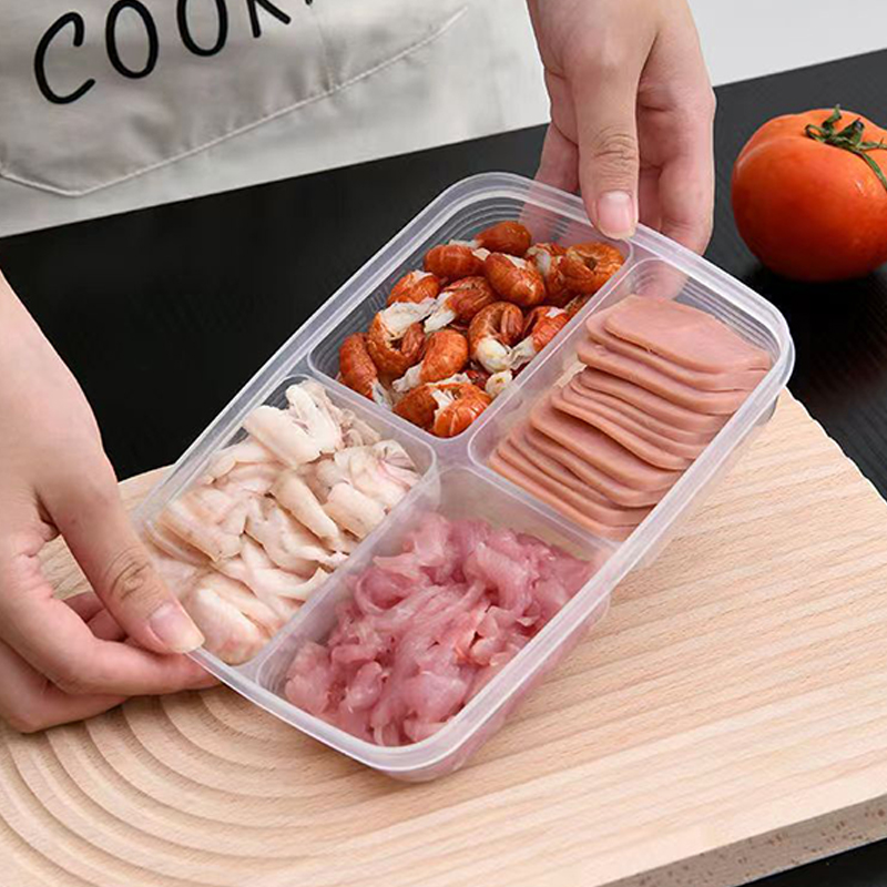 Nowy【4-przegródkowy plastikowy – Food Storage Freezer recenzja i cena