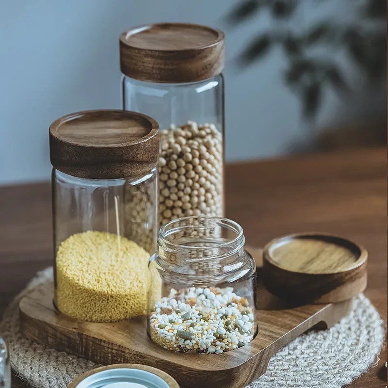 Drewniana pokrywa dozownik do  – Food Storage Jars Airtight recenzja i cena