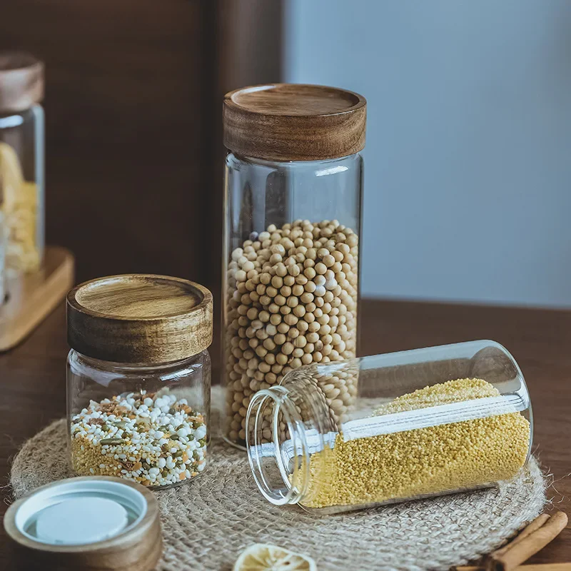 Drewniana pokrywa dozownik do  – Food Storage Jars Airtight recenzja i cena