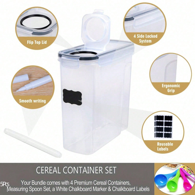 4-pak szczelnych pojemników do – Food Storage In Pantry recenzja i cena