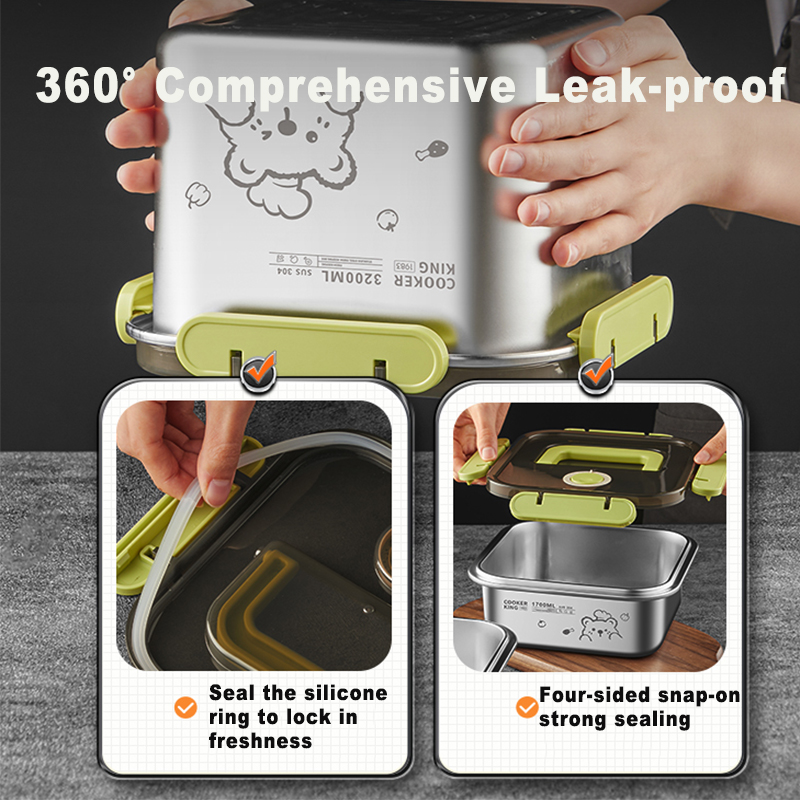 COOKER KING Pojemnik na żywnoś – Food Storage Box Stainless Steel recenzja i cena