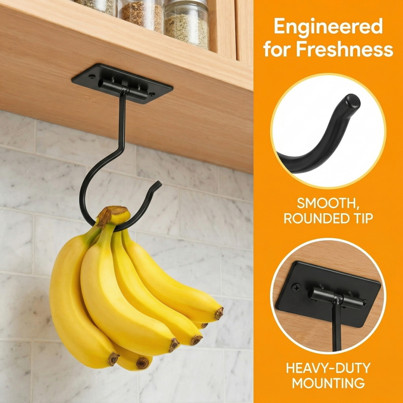 Czarny metalowy samoprzylepny  – Food Storage And Organizer recenzja i cena
